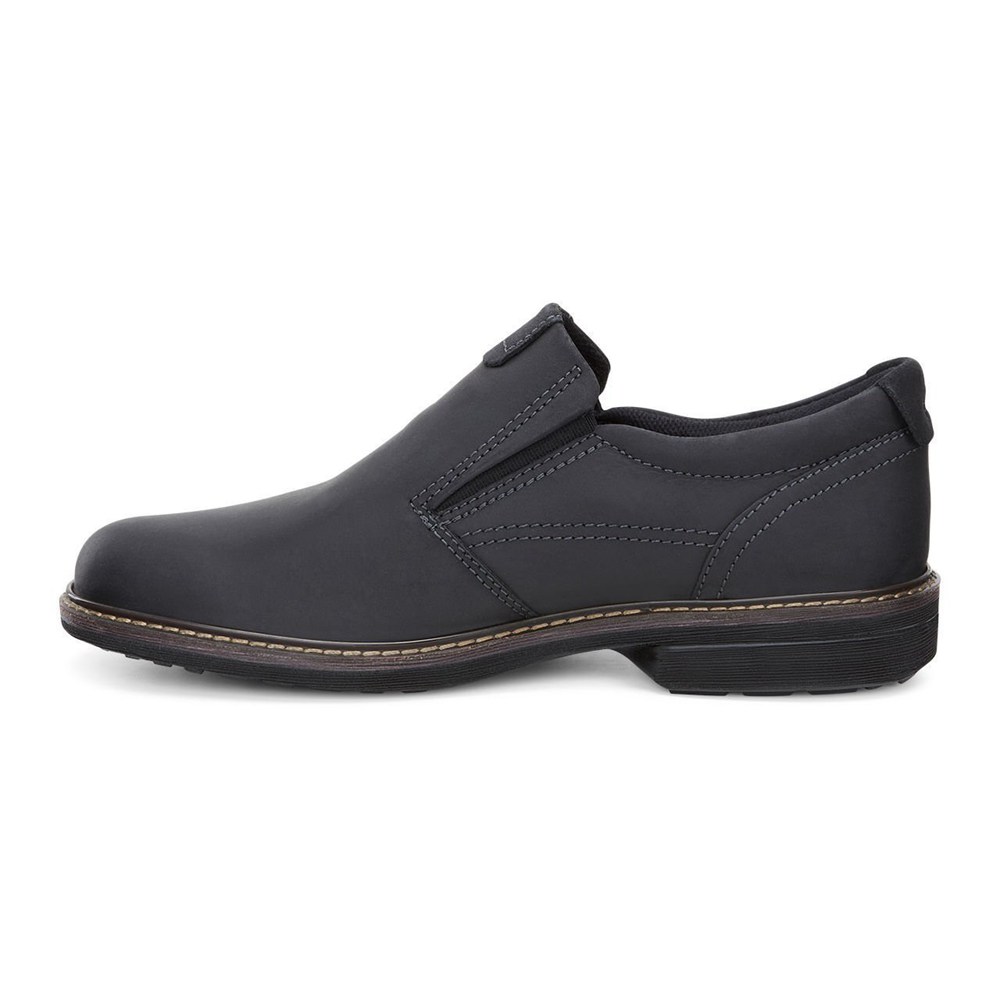 ECCO Mens Slip On Black - Turn Shoes - ANU-025196